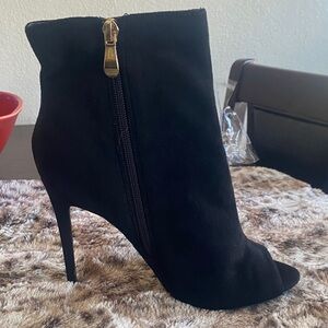 Black Suede Ankle Boots